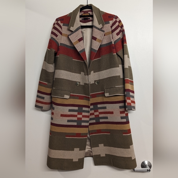 Pendleton Portland Collection car coat with archive print - Picture 2 of 8